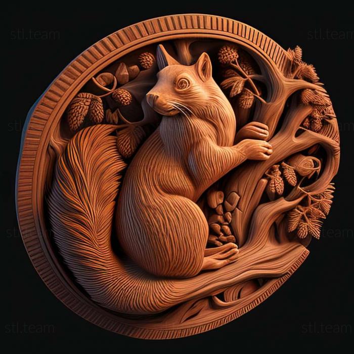 3D model squirrel (STL)